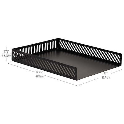 Mind Reader Metal Accessory Tray, Black (TRAYSL-BLK)