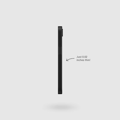 PEEL Original Super Thin Phone Case for iPhone 16e, Black (I16_E_THN_BLKOUT)