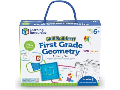 Learning Resources Skill Builders! First-Grade Geometry Activity Set (LER1239)