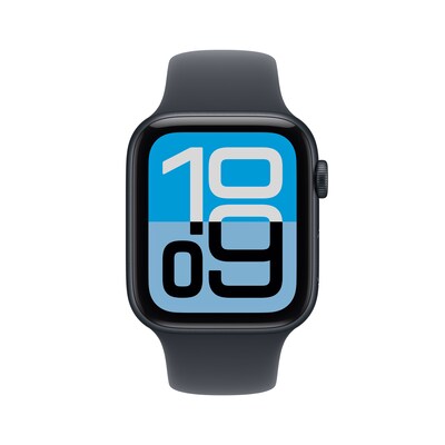Apple Watch SE 3 GPS + Cellular Smartwatch, 44mm, Midnight Aluminum Case with Midnight Sport Band, Medium/Large (MEPJ4LW/A)