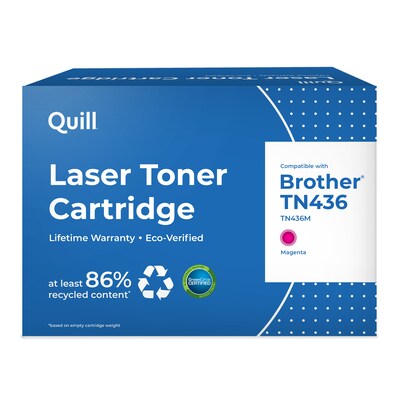 Quill Brand® Brother TN436 Remanufactured Magenta Laser Toner Cartridge, Extra High Yield (TN436M)