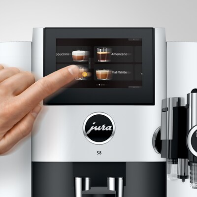 JURA S8 2-Cups Coffee & Espresso Machine Combination, Chrome (15653)