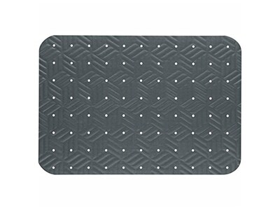 M + A Matting Wet Step Anti-Fatigue Commercial Drainage Floor Mat, 2' x 3', Gray (789223007)