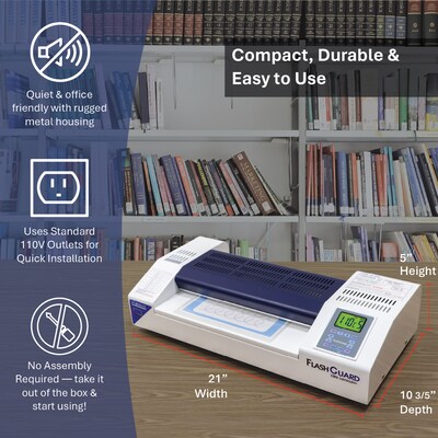 Formax FlashGuard 13R6 Thermal & Cold Laminator, 13" Width, White (FlashGuard 13R6)