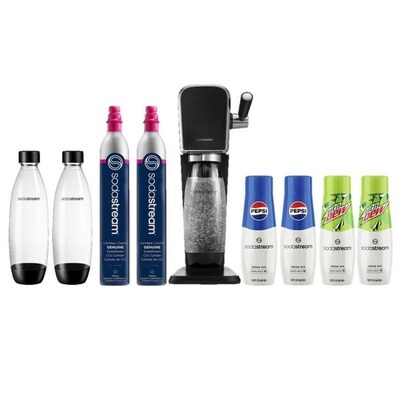 SodaStream Art Bundle Kit With 4 Bottles of Syrup