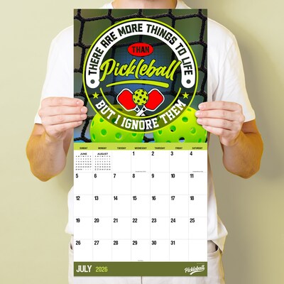2026 TF Publishing Pickleball Is Life 12" x 12" Monthly Wall Calendar (26-1112)