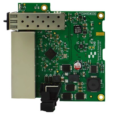 Brainboxes Industrial 4-Port Gigabit Unmanaged Ethernet Switch, 1000 Mbps, Silver (SW-184)