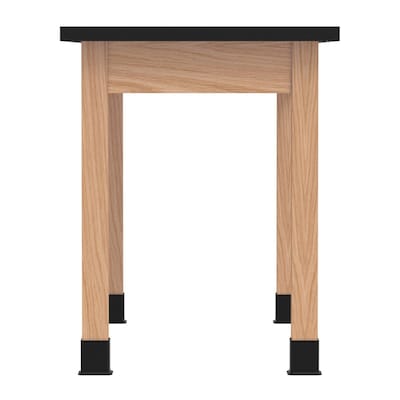 Diversified Woodcrafts School Classroom Rectangular Science Lab Table, 48 x 24, Oak (C7102BK30N)