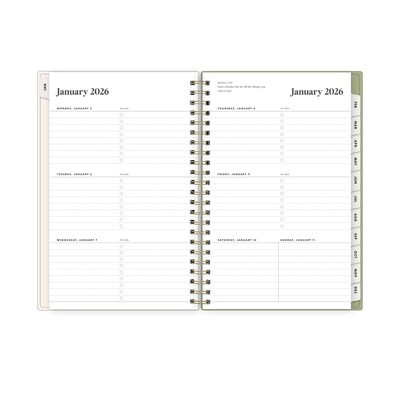 2026 Blue Sky The Everygirl Meena 5" x 8" Calendar Year Weekly & Monthly Planner, Plastic Cover, Multicolored (156264)