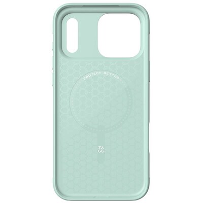 ZAGG Luxe Snap MagSafe Phone Case for iPhone 17 Pro Max, Shock Absorbing, Serene Mint Green (702318843)