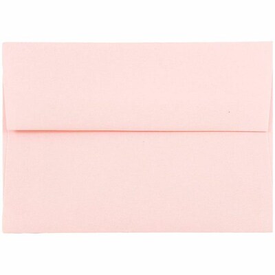 JAM Paper A1 Invitation Envelope, 3.625 x 5.125, Baby Pink, 25/Pack (155621)