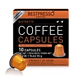 Bestpresso Ristretto Blend Coffee Nespresso Original Pods, Dark Roast, 10/Box (BST10411)