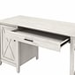 Bush Furniture Key West 54"W Computer Desk with Storage and 2-Drawer Lateral File Cabinet, Linen White Oak (KWS008LW)