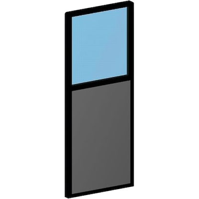 Spacemax Panel Partitions; Tackable Panel w/Plexi-Glass, 66x24