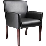Boss® Reception Room Grouping in Mahogany Finish; Reception Chair