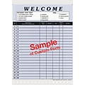 Medical Arts Press® Privacy Sign-In Sheets - Custom; Colored Background, 3-Color Label