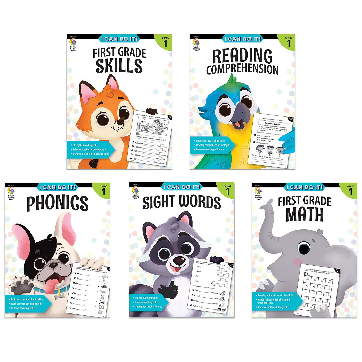 Creative Teaching Press I Can Do It! 1st Grade Skills Workbook (CTP8840)