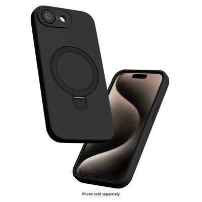 SaharaCase Venture Series Silicone Phone Case for iPhone 16e, Shock Absorbing, Scorpion Black (CP00810)