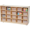 Wood Designs™ 20-Tray Cubby Storage Cabinets; with Translucent Trays