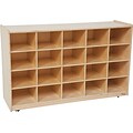 Wood Designs™ 20-Tray Cubby Storage Cabinets; without Trays