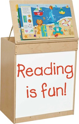 Wood Designs™ Big Book Display and Storage Cabinets; With Markerboard