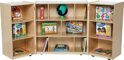 Wood Designs™ 3-Section Folding Storage Unit