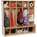 Wood Designs™ Lockers; 5-Section Offset
