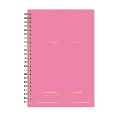 2027 Blue Sky Sincerely Jules 5 x 8 Weekly & Monthly Planner, Pink (162422)