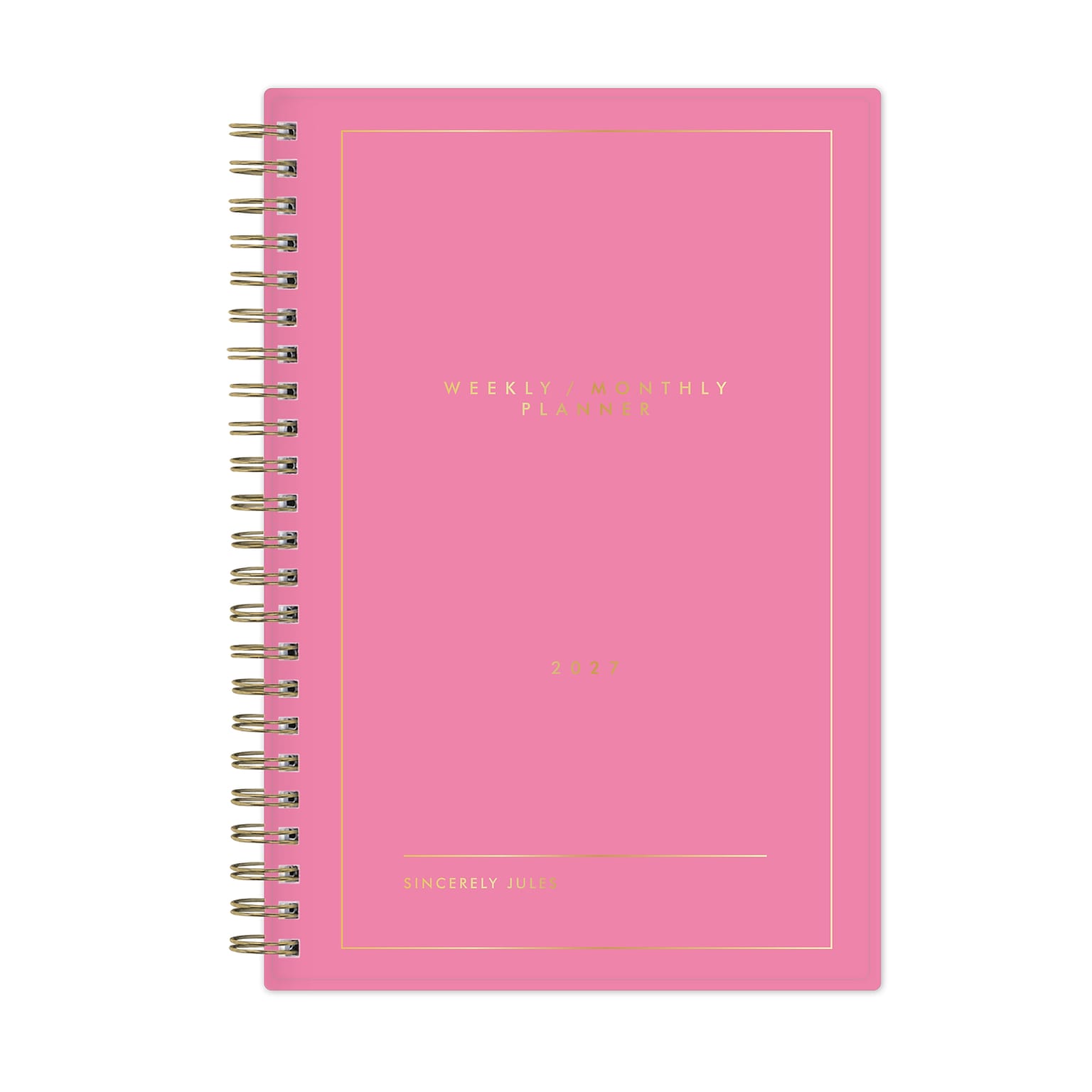 2027 Blue Sky Sincerely Jules 5 x 8 Weekly & Monthly Planner, Pink (162422)
