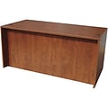 Boss 71W Cherry Bow-Front Desk Shell