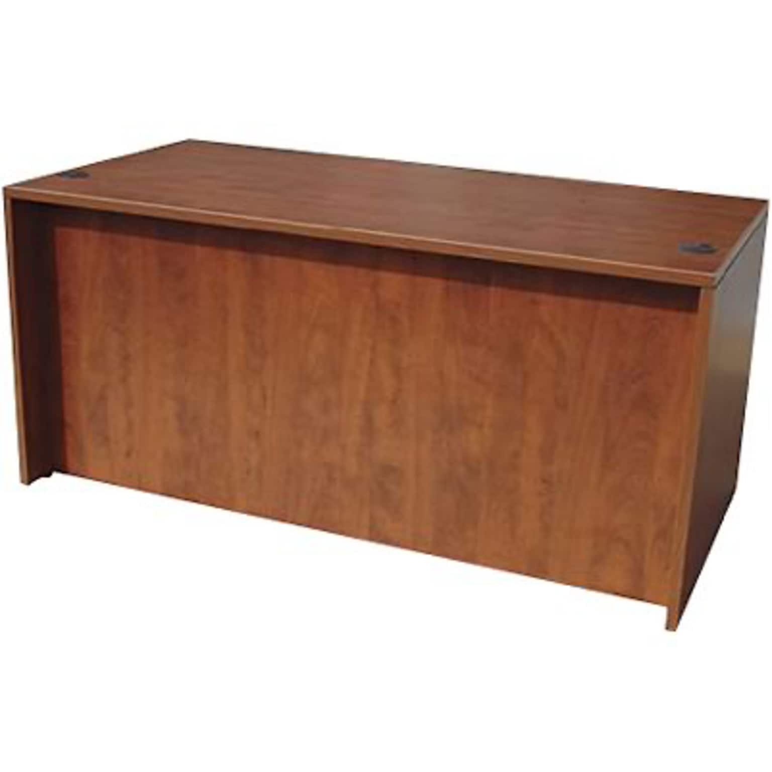 Boss® Laminate Collection in Cherry Finish; Desk Shell, 71Wx36D
