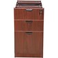 Boss 3-Drawer Lateral File Pedestal Cabinet; Cherry, Letter/Legal (N166-C)