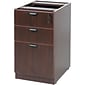 Boss Laminate Collection 3-Drawer Laminate File Pedestal; Mahogany, Letter and Legal (N166-M)