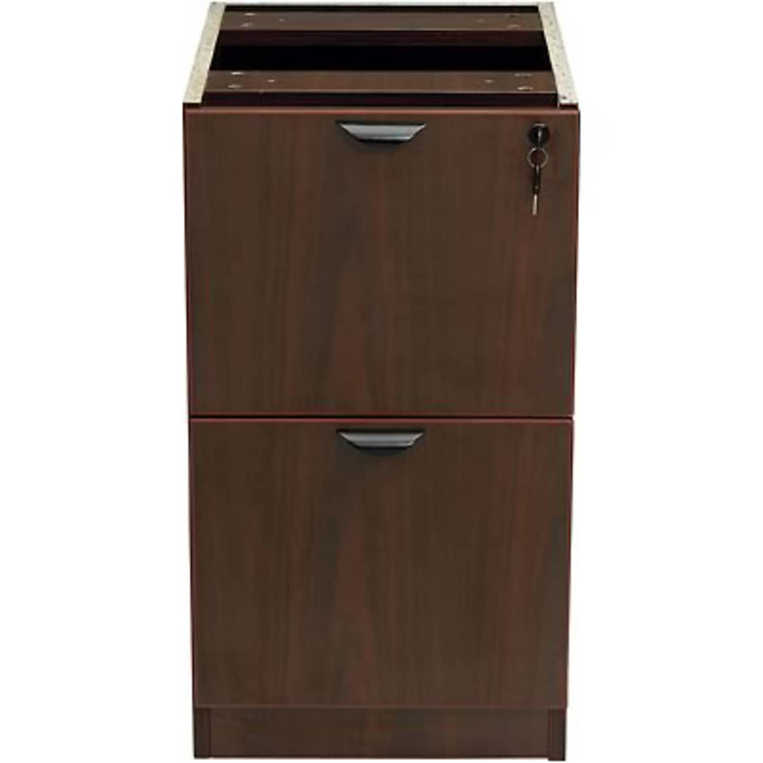 Boss® Laminate Collection in Mahogany Finish; File/File Pedestal