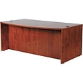 Boss® Laminate Collection in Cherry Finish; Bow Front Desk Shell