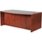 Boss® Laminate Collection in Cherry Finish; Bow Front Desk Shell