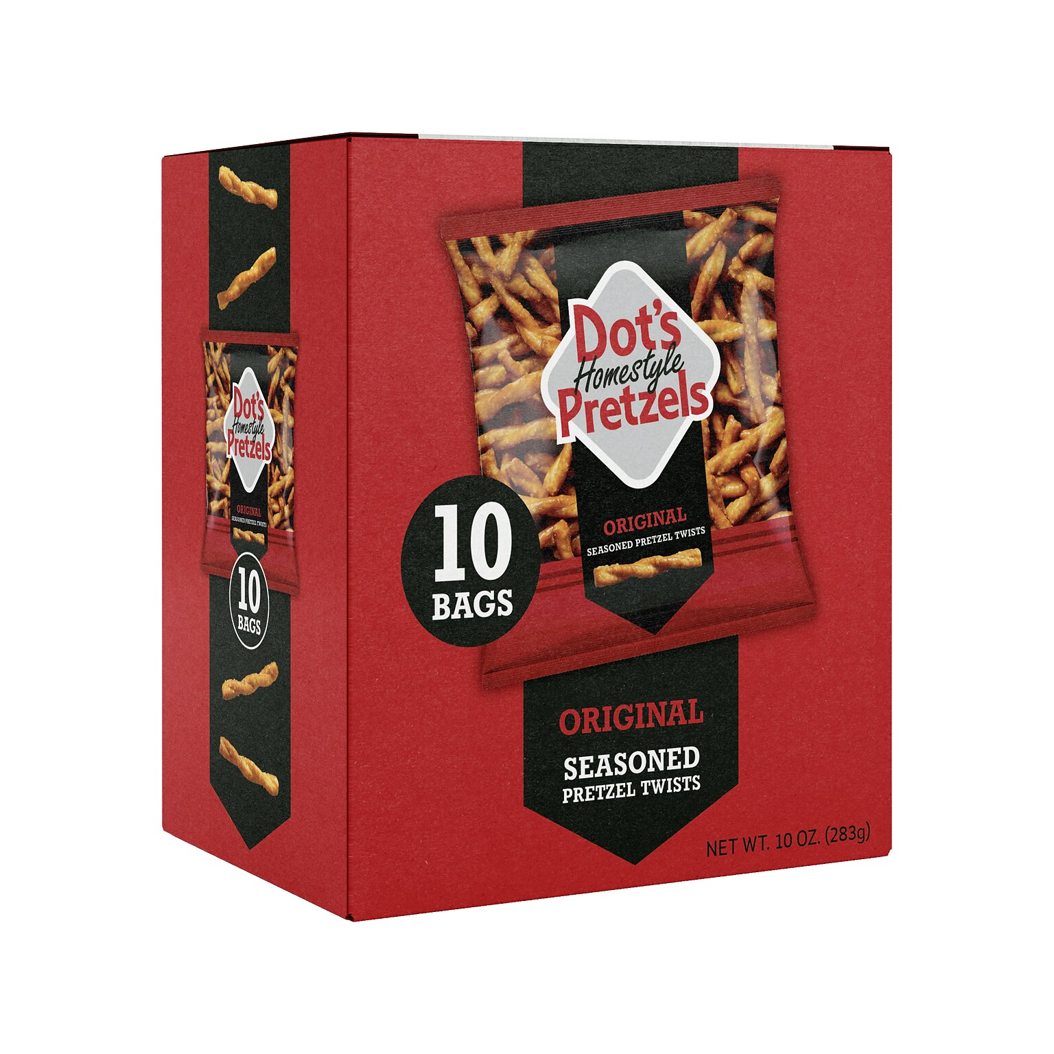 Dots Homestyle Original Twist Pretzels, 10 Bags/Box (MP0003)