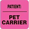 Medical Arts Press® Cage Card Labels; Patient/Pet Carrier, 500/Roll