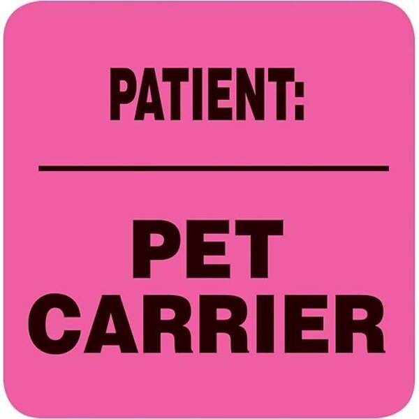 Medical Arts Press® Cage Card Labels; Patient/Pet Carrier, 500/Roll