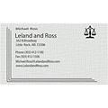 Custom 1-2 Color Business Cards, CLASSIC® Linen Antique Gray 80#, Raised Print, 2 Custom Inks, 2-Sid