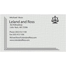 Custom 1-2 Color Business Cards, Gray Index 110#, Flat Print, 2 Standard Inks, 2-Sided, 250/PK