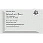Custom 1-2 Color Business Cards, CLASSIC CREST® Smooth Antique Gray 80#, Raised Print, 1 Standard In