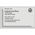Custom 1-2 Color Business Cards, CLASSIC® Laid Antique Gray 80#, Raised Print, 1 Standard Ink, 1-Sid