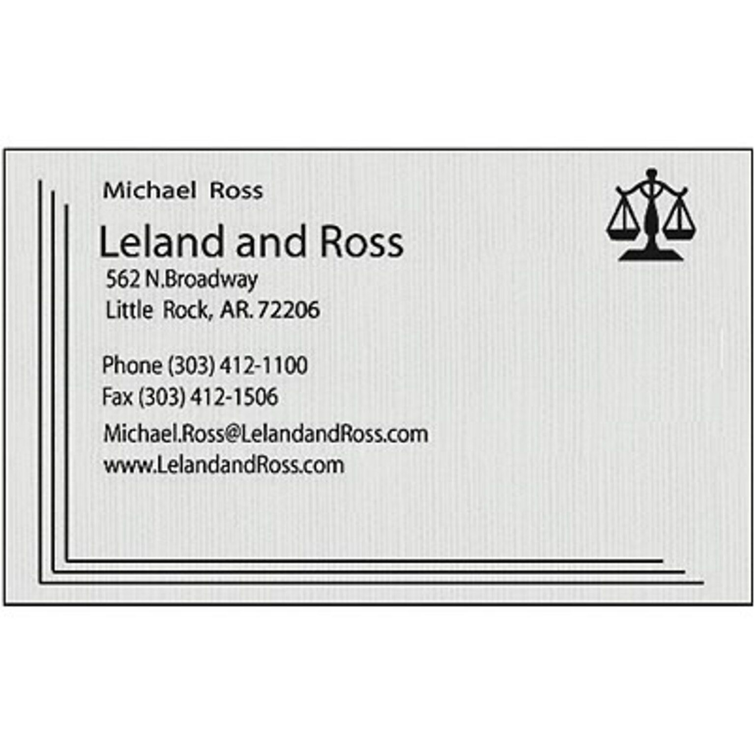 Custom 1-2 Color Business Cards, CLASSIC® Laid Antique Gray 80#, Flat Print, 1 Standard & 1 Custom Inks, 1-Sided, 250/PK