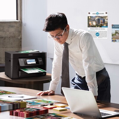 Epson WorkForce Pro WF-4820 Wireless Color Inkjet Printer, All-In-One, Print, Scan, Copy, Fax (9472527)