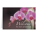 Medical Arts Press® Welcome Cards; Pink Flower, Personalized