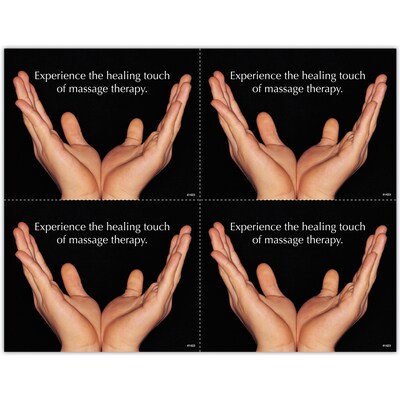 Massage Therapy Laser Postcards; Healing Touch