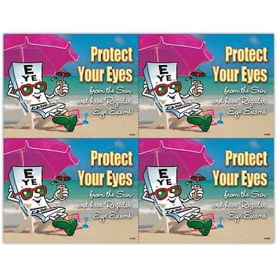 Preventive Postcards; for Laser Printer; Protect Eyes, 100/Pk