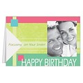 Medical Arts Press® Dental Birthday Cards; Happy Birthday with Yellow Blocks, Personalized
