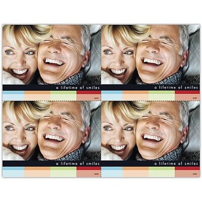 Photo Image Postcards; for Laser Printer; A lifetime of smiles, Blank, 100/Pk